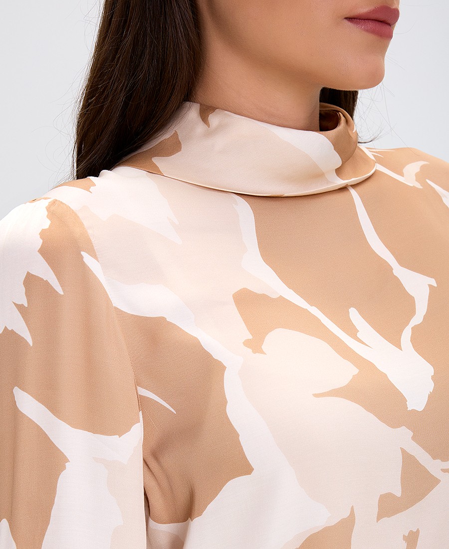 Γυναικεία Μπλούζα Regular Fit 100% Βισκόζη Εμπριμέ φωτογραφία