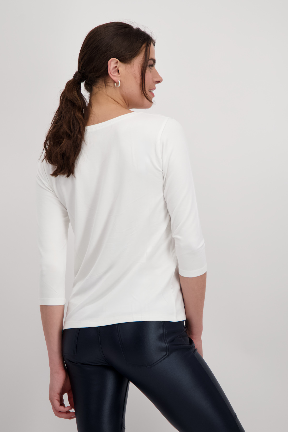 Monari Γυναικεία Μπλούζα με Στάμπα σε Εκρού φωτογραφία