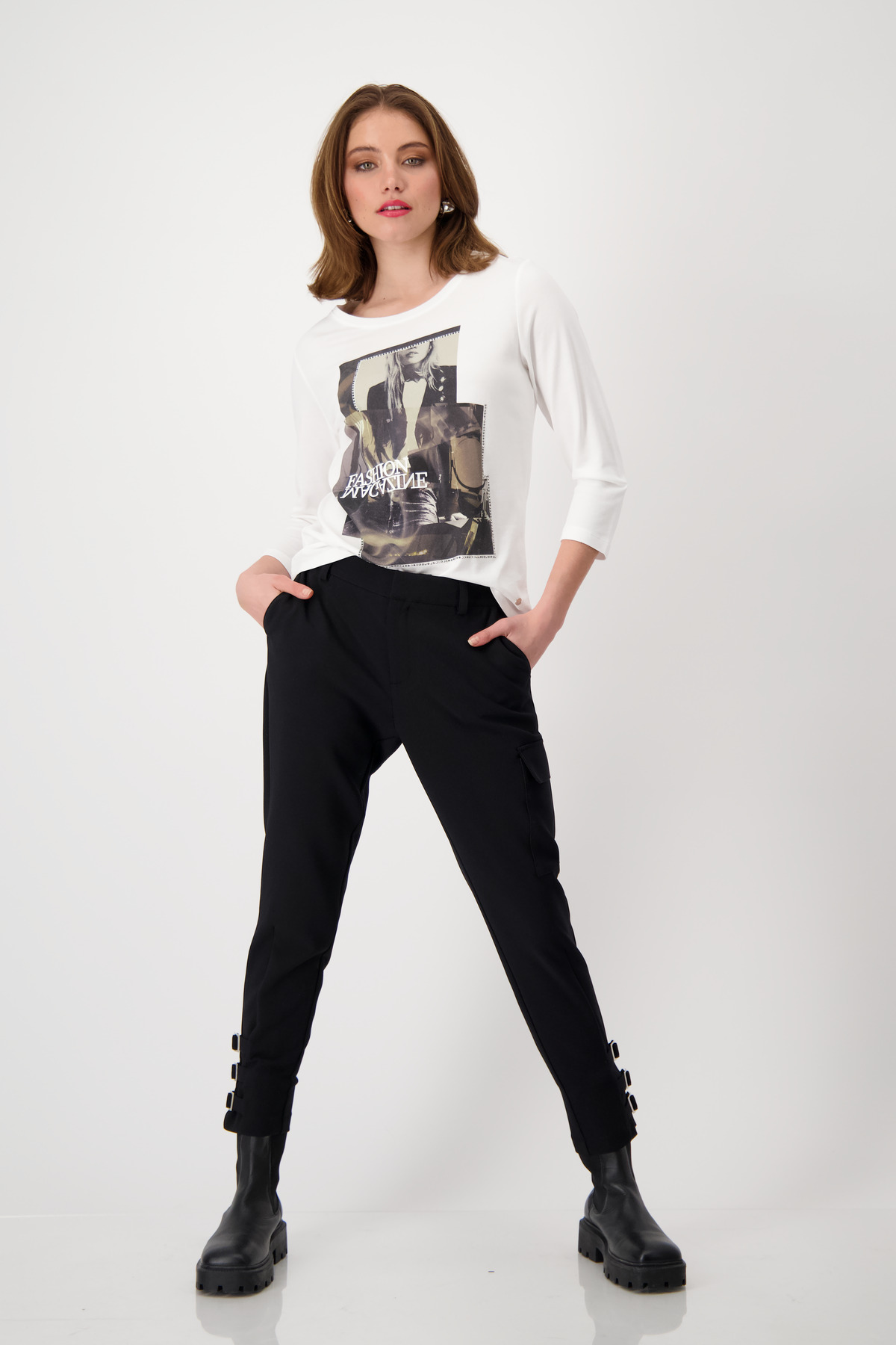 Monari Γυναικεία Μπλούζα με Στάμπα φωτογραφία