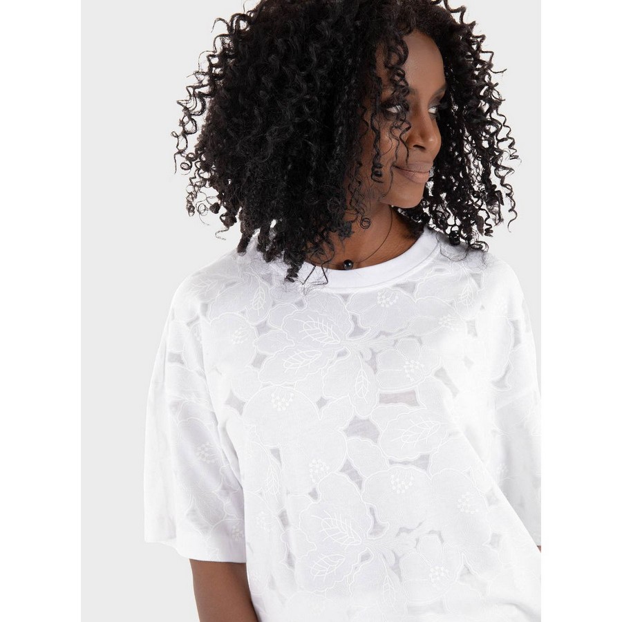 Boss Γυναικείο T-Shirt Regular Fit Με Ανάγλυφο Μοτίβο φωτογραφία