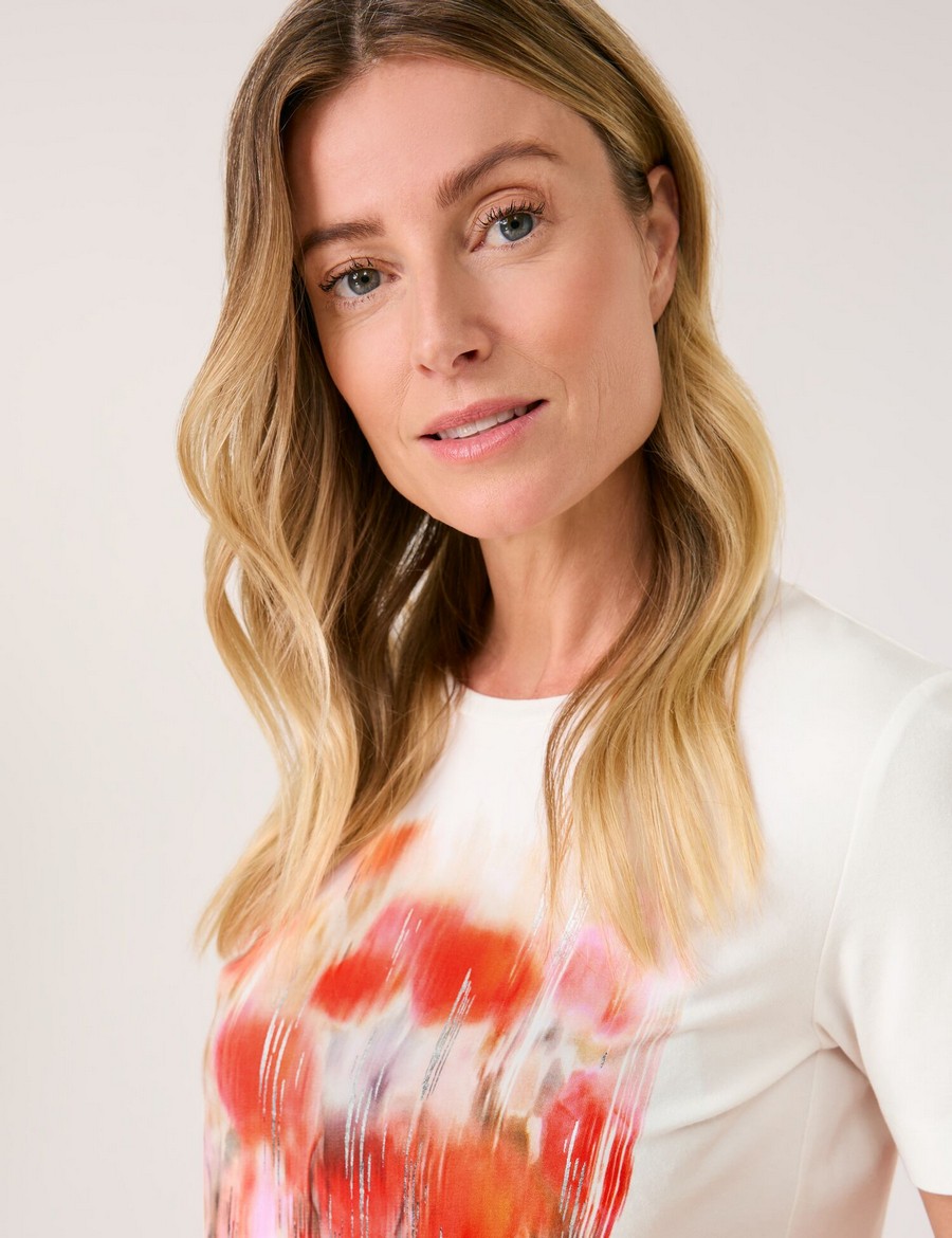 Gerry Weber Γυναικείο T-shirt Slim Fit με Αφηρημένο Σχέδιο φωτογραφία