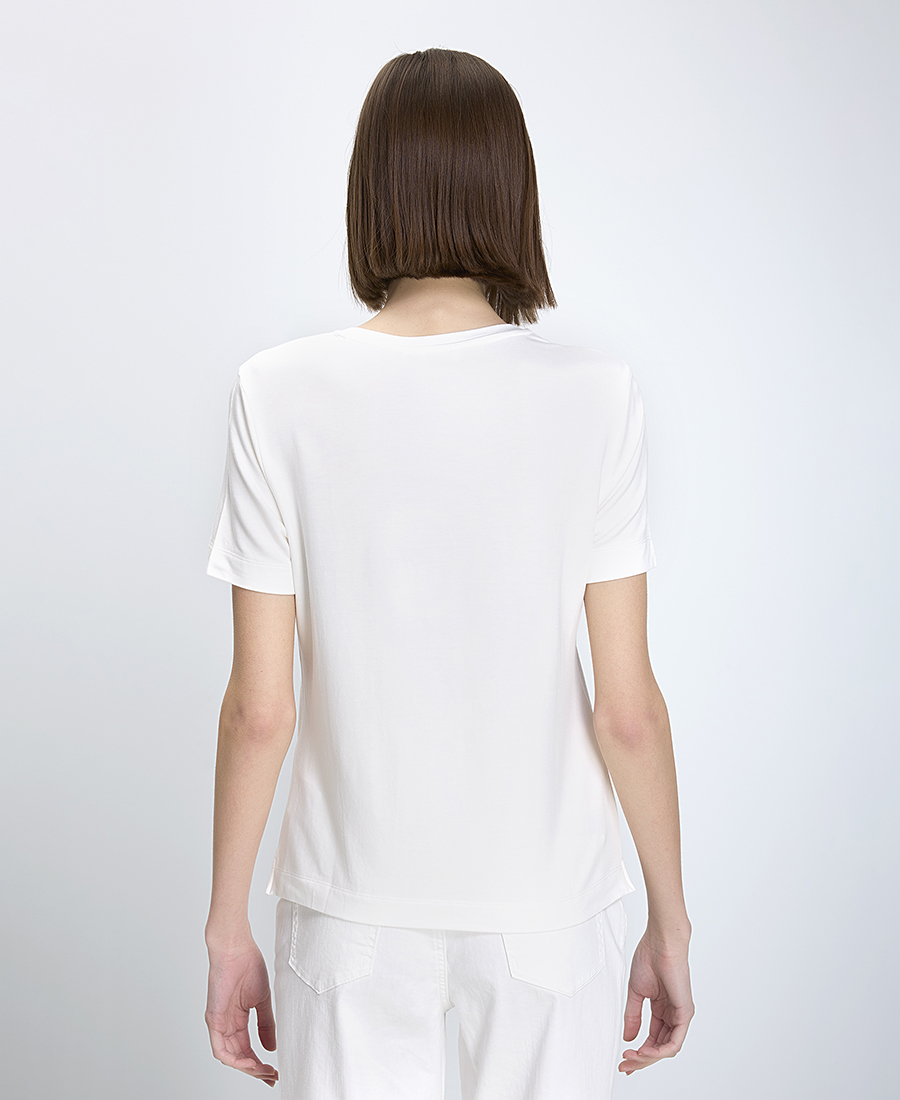 Gerry Weber Γυναικείο T-Shirt Κανονική Γραμμή Με Print Αυτοκίνητο Εκρού φωτογραφία