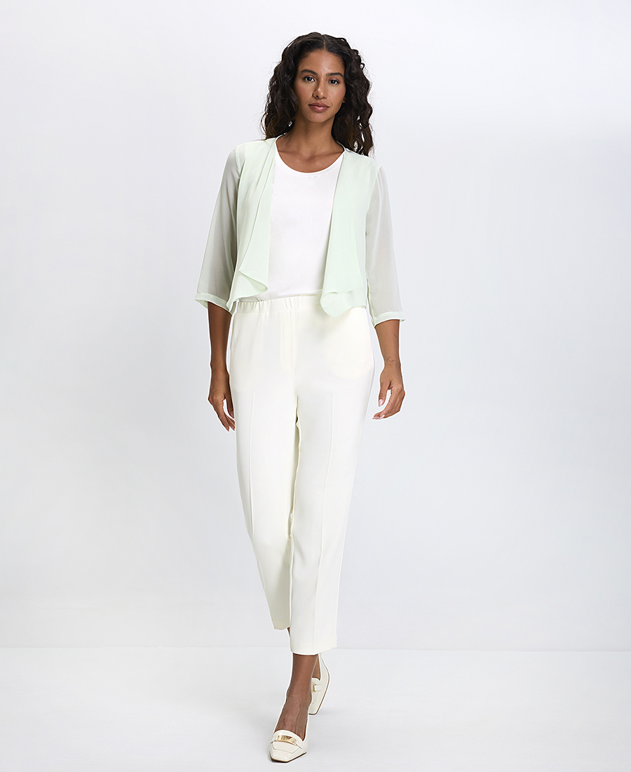 Γυναικείο Κοντό Ζακετάκι με 3/4 Μανίκι Regular Fit φωτογραφία