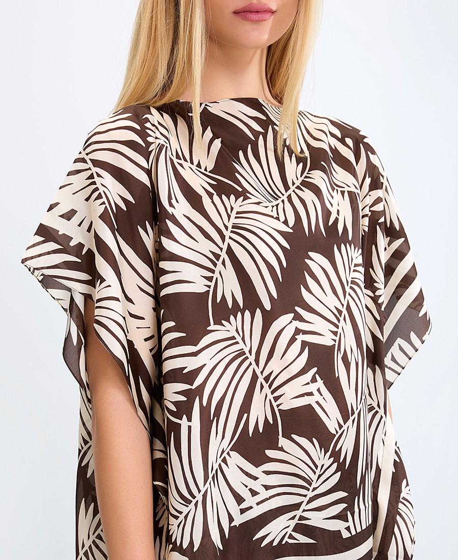 Seventy Venezia Γυναικείο Ριχτό Τοπ με Floral Μοτίβο και Στρογγυλή Λαιμόκοψη φωτογραφία