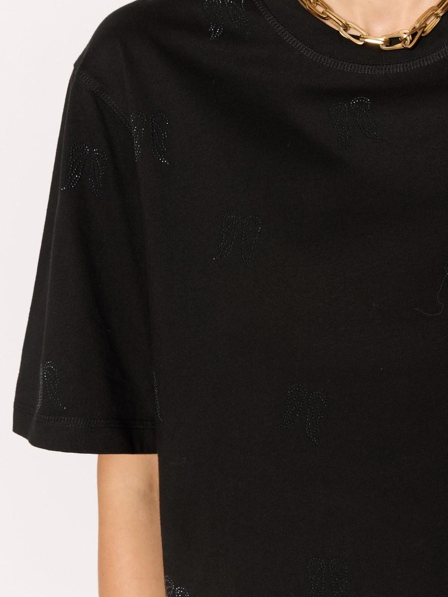 Berenice Γυναικείο T-Shirt Regular Fit Βαμβακερό Με Στρας φωτογραφία