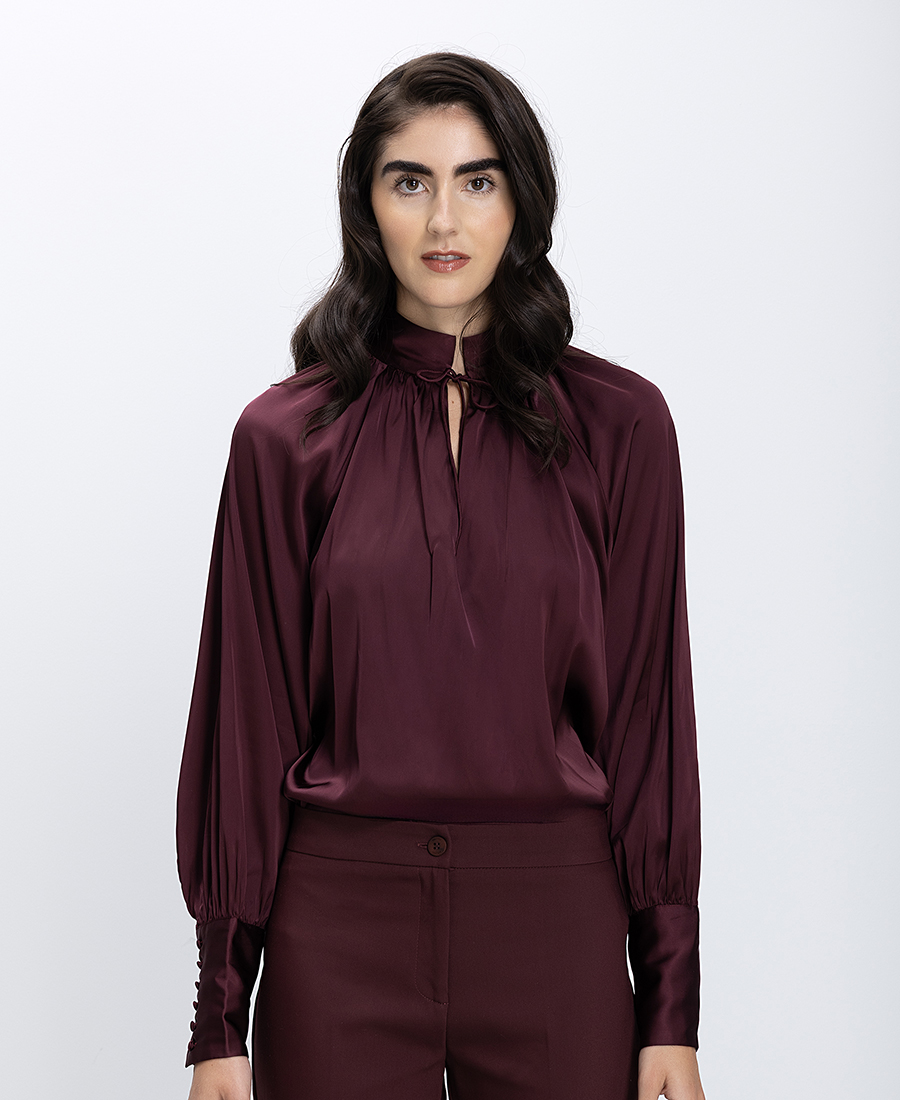 Caractere Γυναικεία Μπλούζα Με Δέσιμο Στο Λαιμό Regular Fit