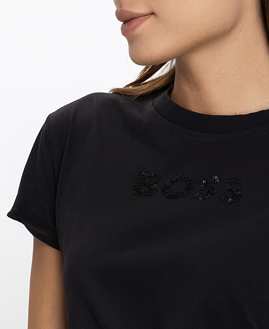 Boss Γυναικείο T-shirt Regular Fit Με Κεντημένο Logo φωτογραφία