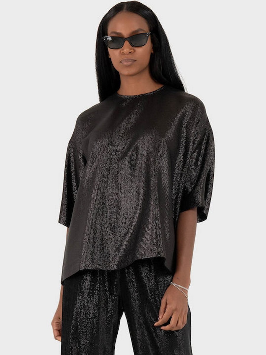 Boss Γυναικείο Μπλούζα Με 3/4 Μανίκια Loose Fit