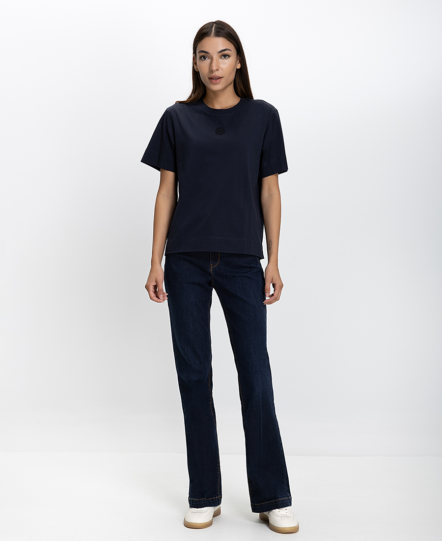 Boss Γυναικείο T-shirt Regular Fit Με Κεντημένο Λογότυπο φωτογραφία