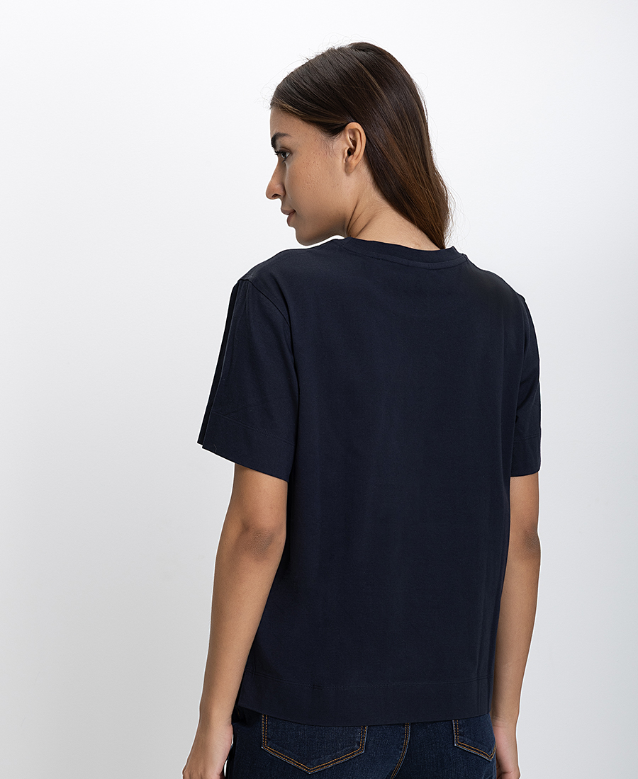 Boss Γυναικείο T-shirt Regular Fit Με Κεντημένο Λογότυπο φωτογραφία