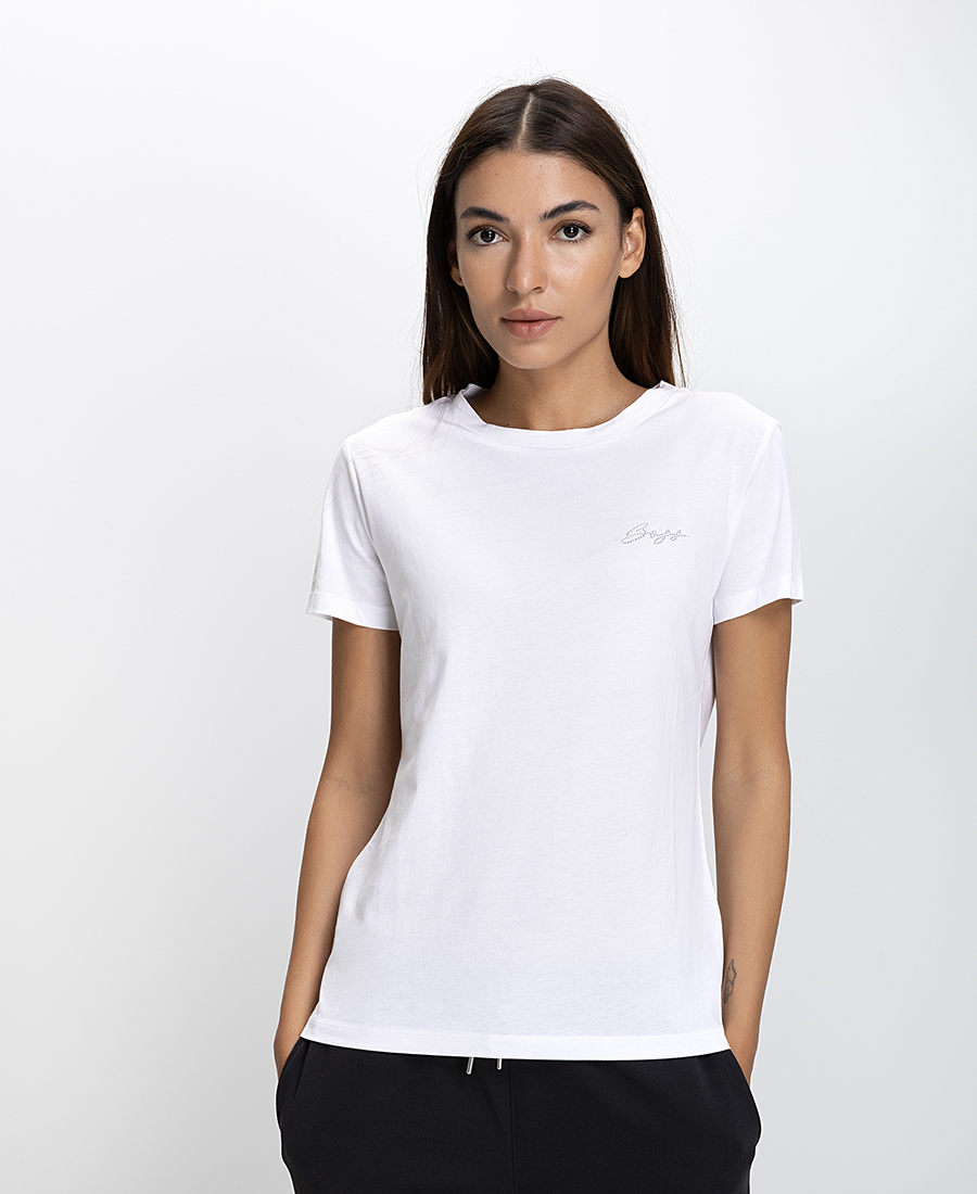 Boss Boss Γυναικείο T-shirt Regular Fit Με Κεντημένο Λογότυπο