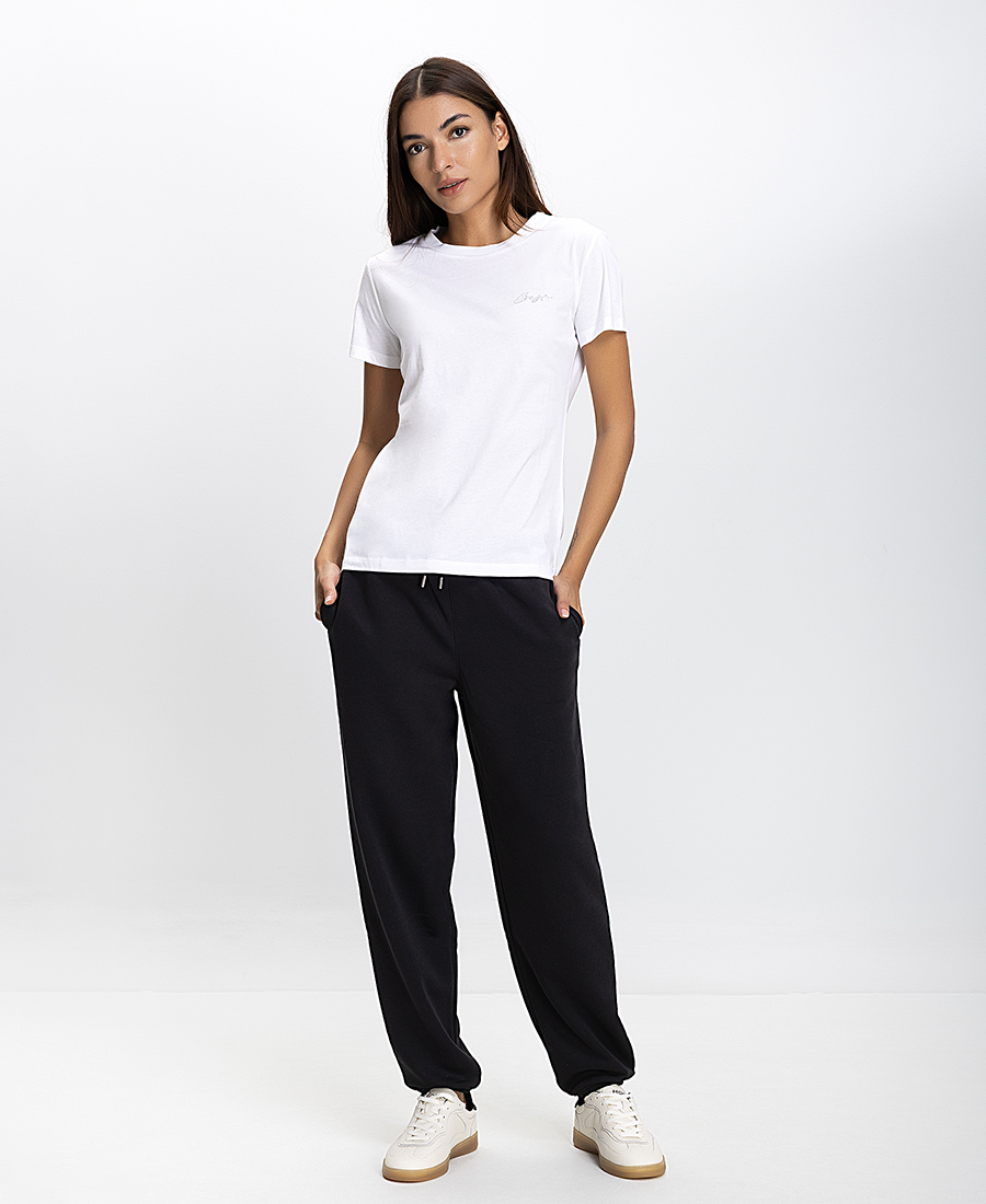 Boss Γυναικείο T-shirt Regular Fit Με Κεντημένο Λογότυπο φωτογραφία