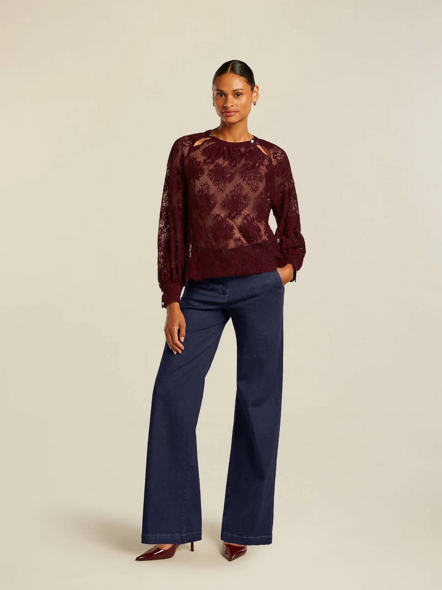 Beaumont Γυναικεία Μπλούζα Regular Fit Δαντέλα φωτογραφία