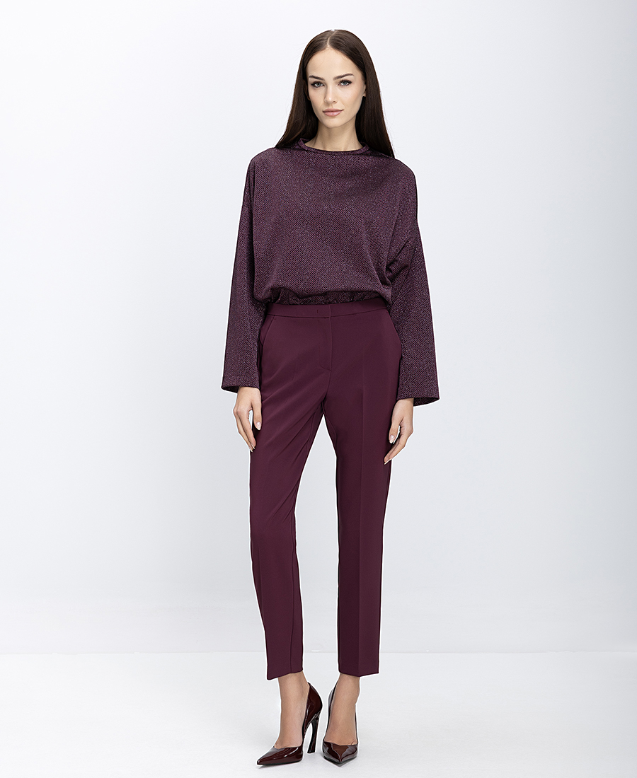 Γυναικεία Μπλούζα Με Ανάγλυφη Υφή Lurex φωτογραφία