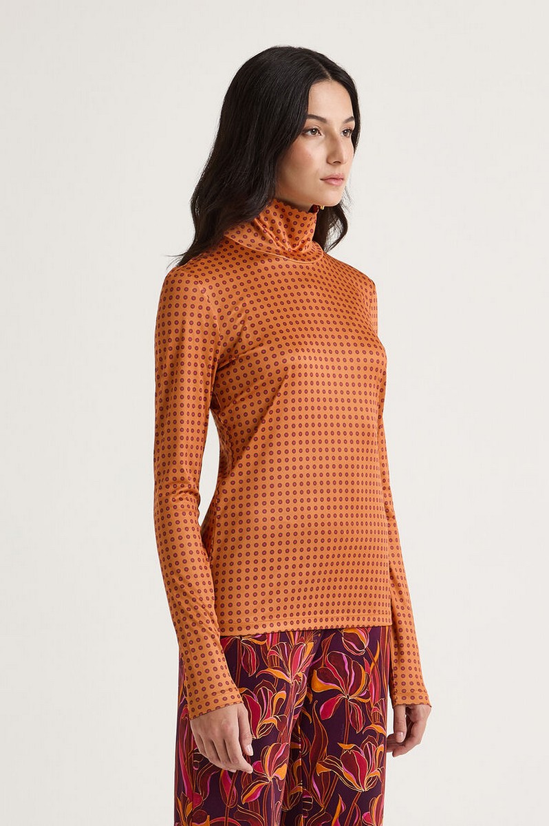 Maliparmi Maliparmi Γυναικεία Μπλούζα Jersey Μακρυμάνικη Regular Fit Με Print