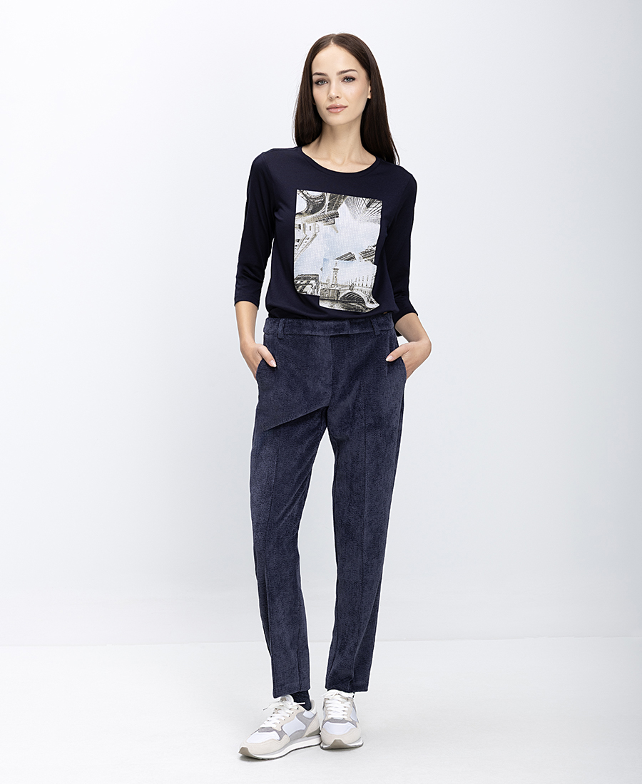 Monari Γυναικείο T-Shirt Με Print Και Μανίκια 3/4 φωτογραφία