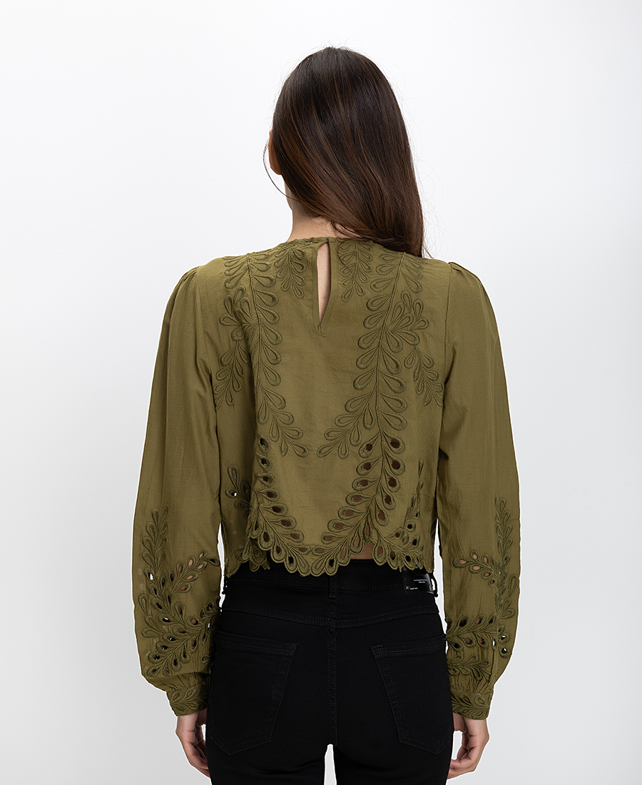 Petite Mendigote Μπλούζα Με Κεντητές Λεπτομέρειες φωτογραφία