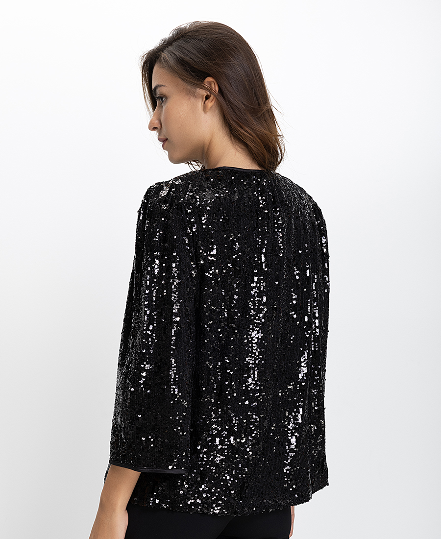 Luna Llena Γυναικείο Τοπ Παγιέτες Regular Fit φωτογραφία