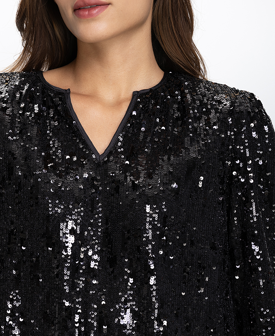 Luna Llena Γυναικείο Τοπ Παγιέτες Regular Fit φωτογραφία