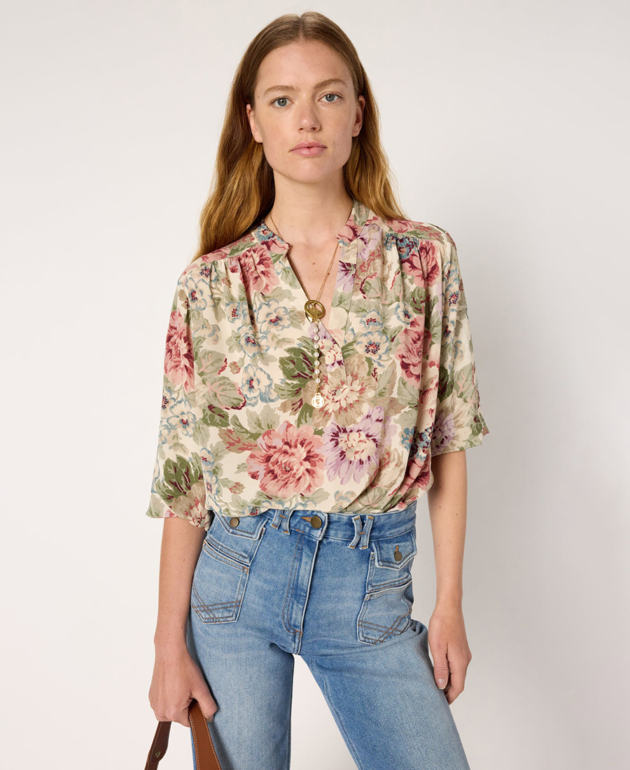 Gerald Darel Gerard Darel Floral μπλούζα