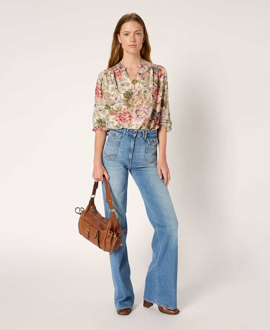 Gerard Darel Floral μπλούζα φωτογραφία