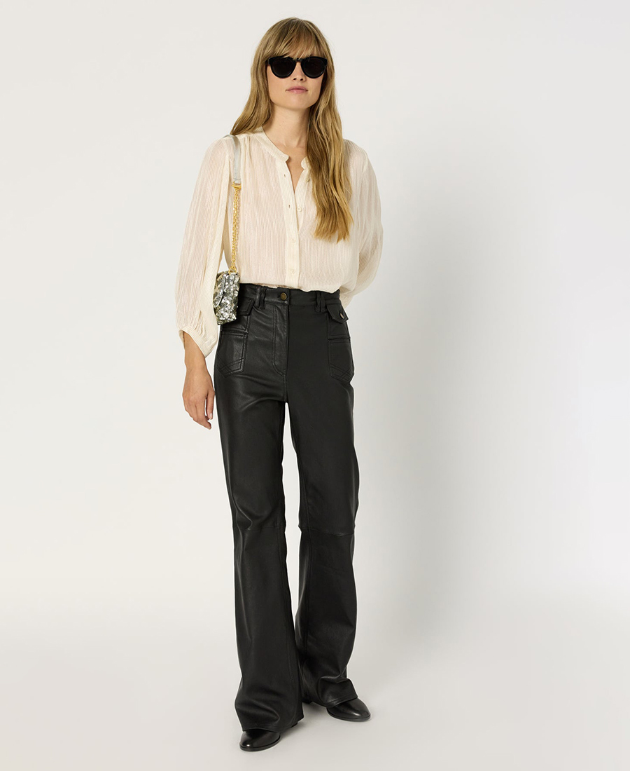 Gerard Darel Ριγέ Πουκάμισο με Lurex φωτογραφία