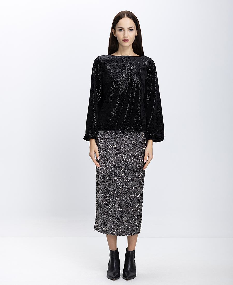 Elena Miro Γυναικεία Μπλούζα Lurex φωτογραφία