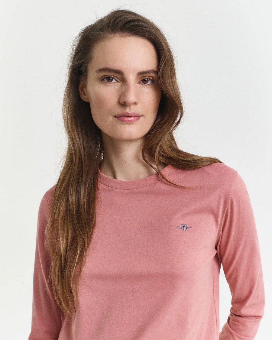 Gant Gant Γυναικείο T-shirt Regular Fit Βαμβακερό