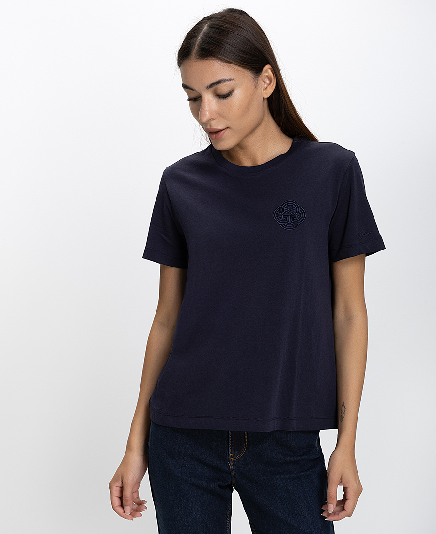 GANT Γυναικείο T-shirt Regular Fit Με Κεντημένο Λογότυπο