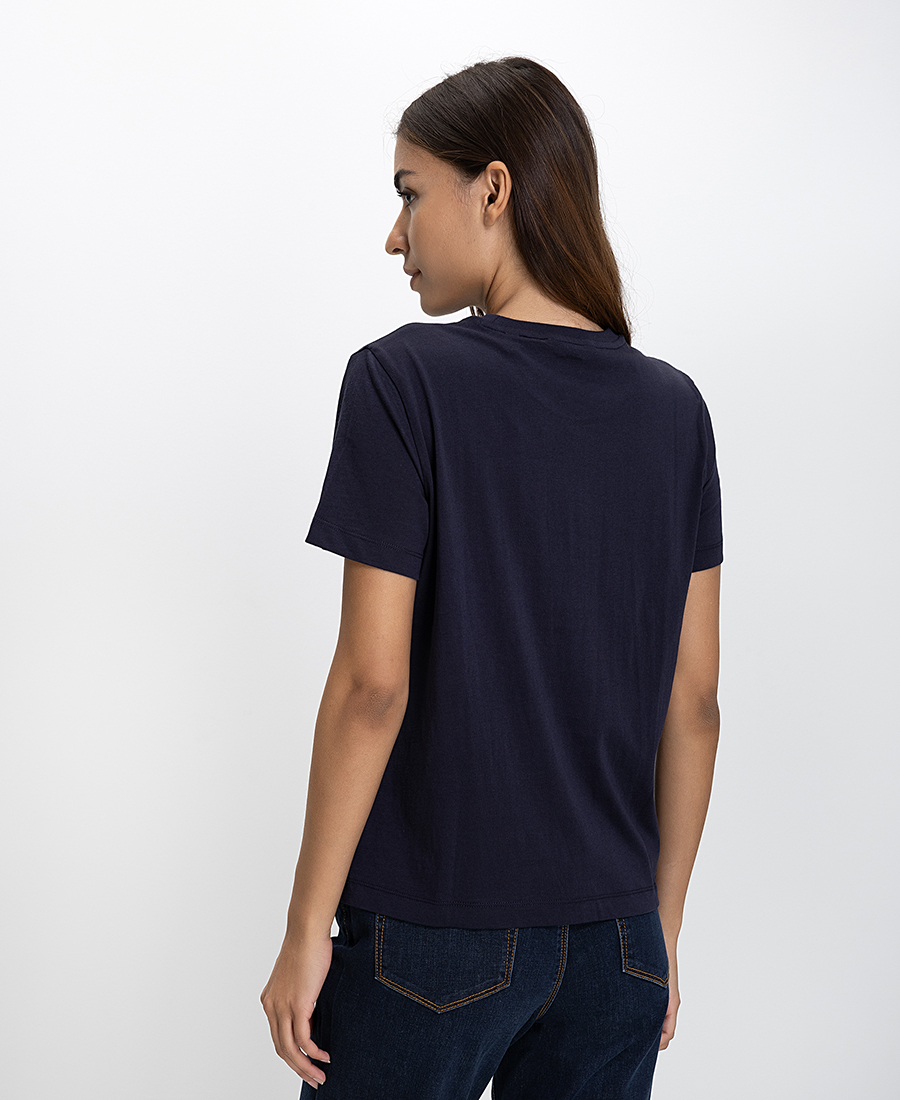 GANT Γυναικείο T-shirt Regular Fit Με Κεντημένο Λογότυπο φωτογραφία