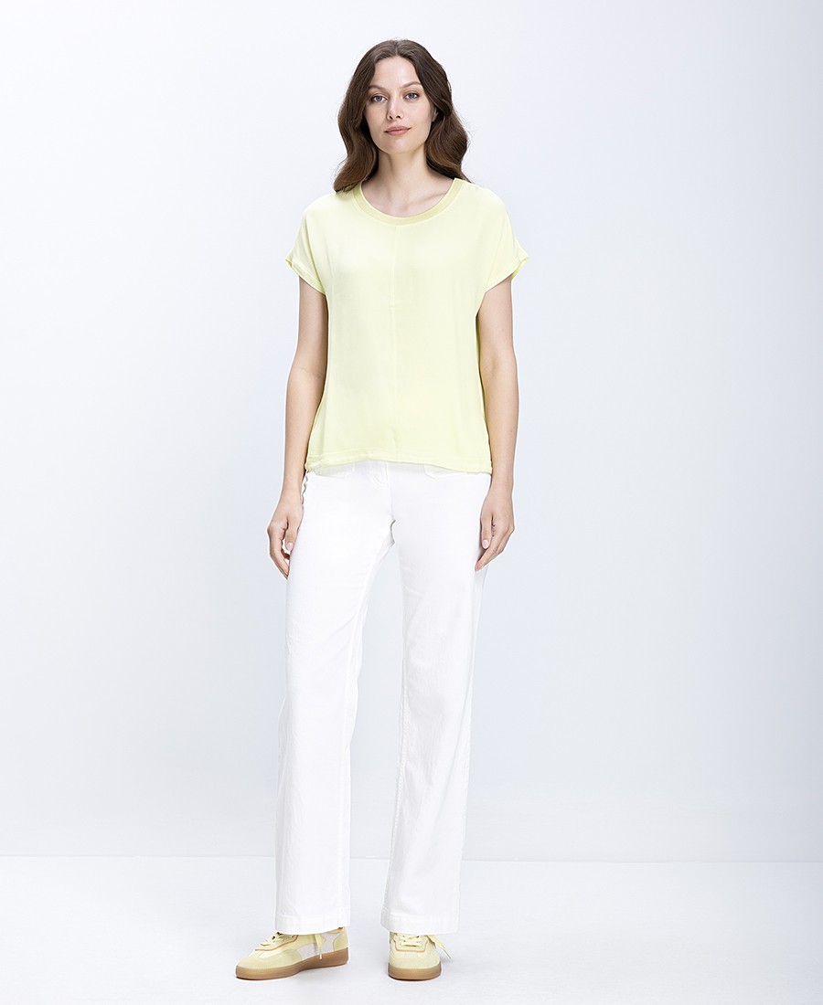 Γυναικεία Μπλούζα Relaxed Fit Με Satin Υφή φωτογραφία