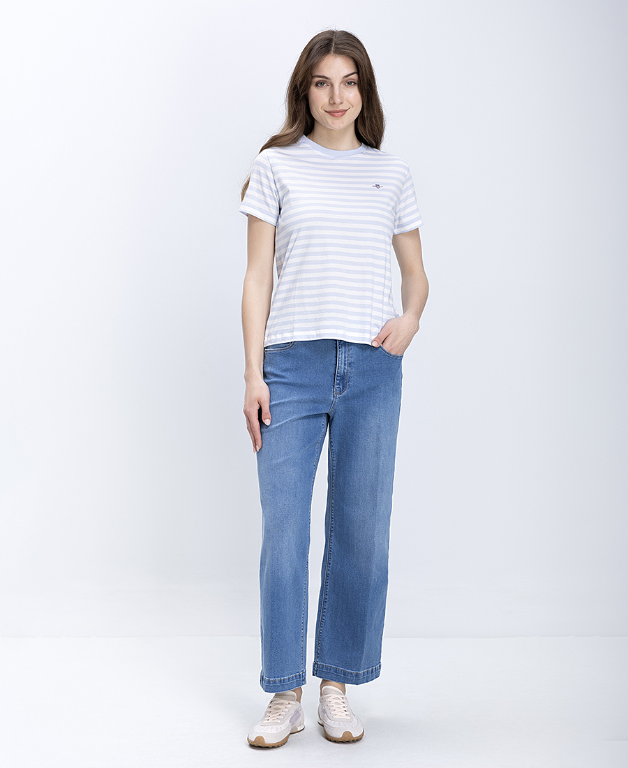 Gant Γυναικεία Μπλούζα Ριγέ Regular Fit Βαμβακερή
