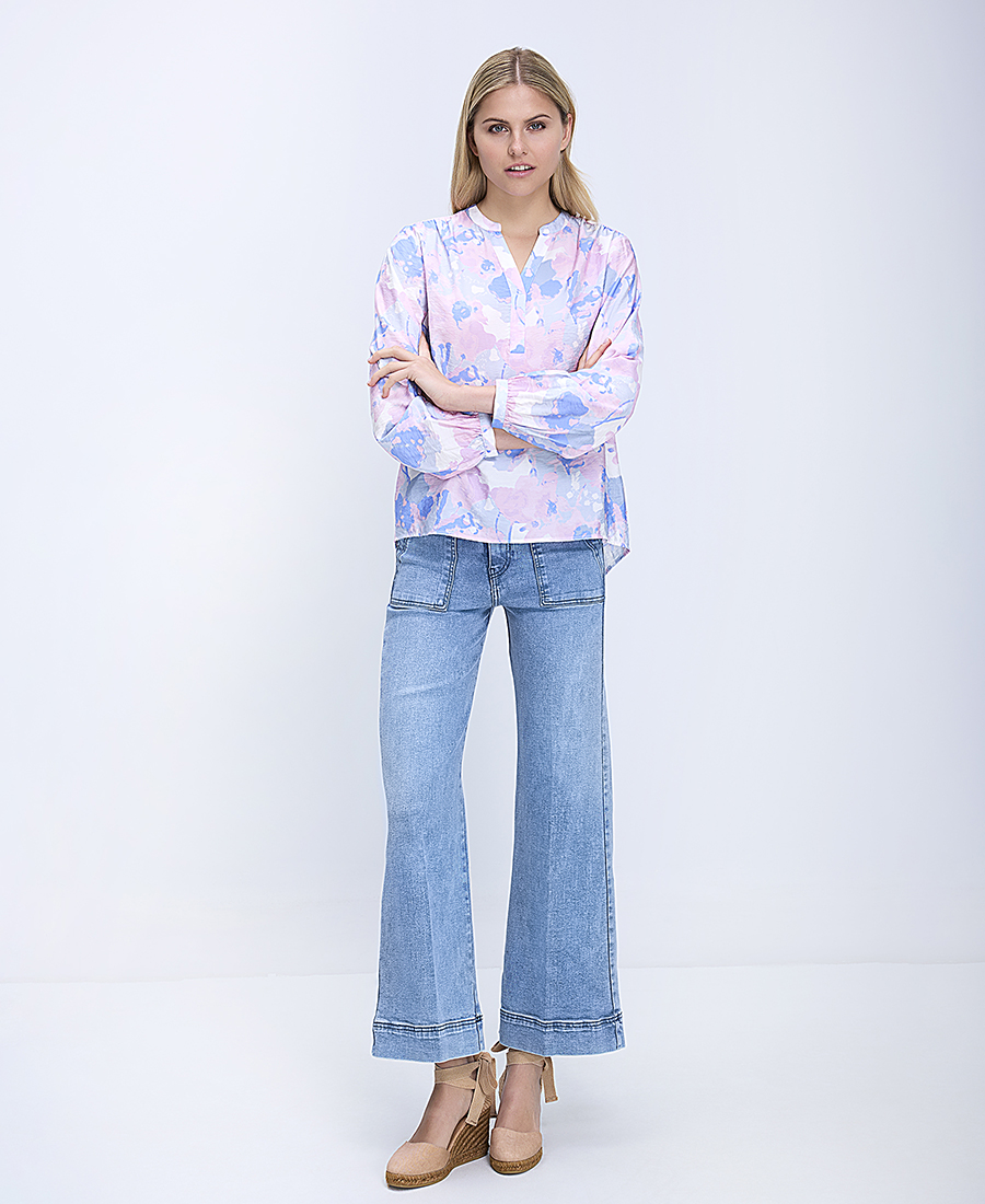 Γυναικεία Μπλούζα Με Floral Μοτίβο φωτογραφία