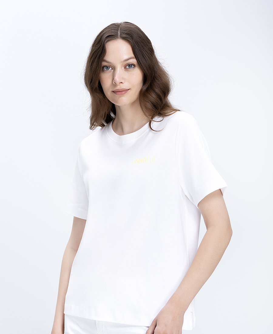 Γυναικείο T-Shirt Βαμβακερό Με Limoncello Print