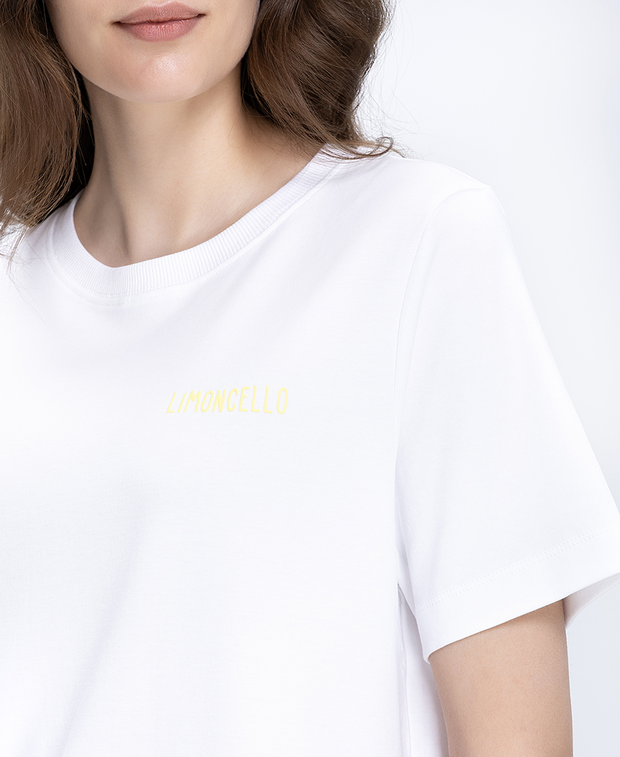 Γυναικείο T-Shirt Βαμβακερό Με Limoncello Print φωτογραφία