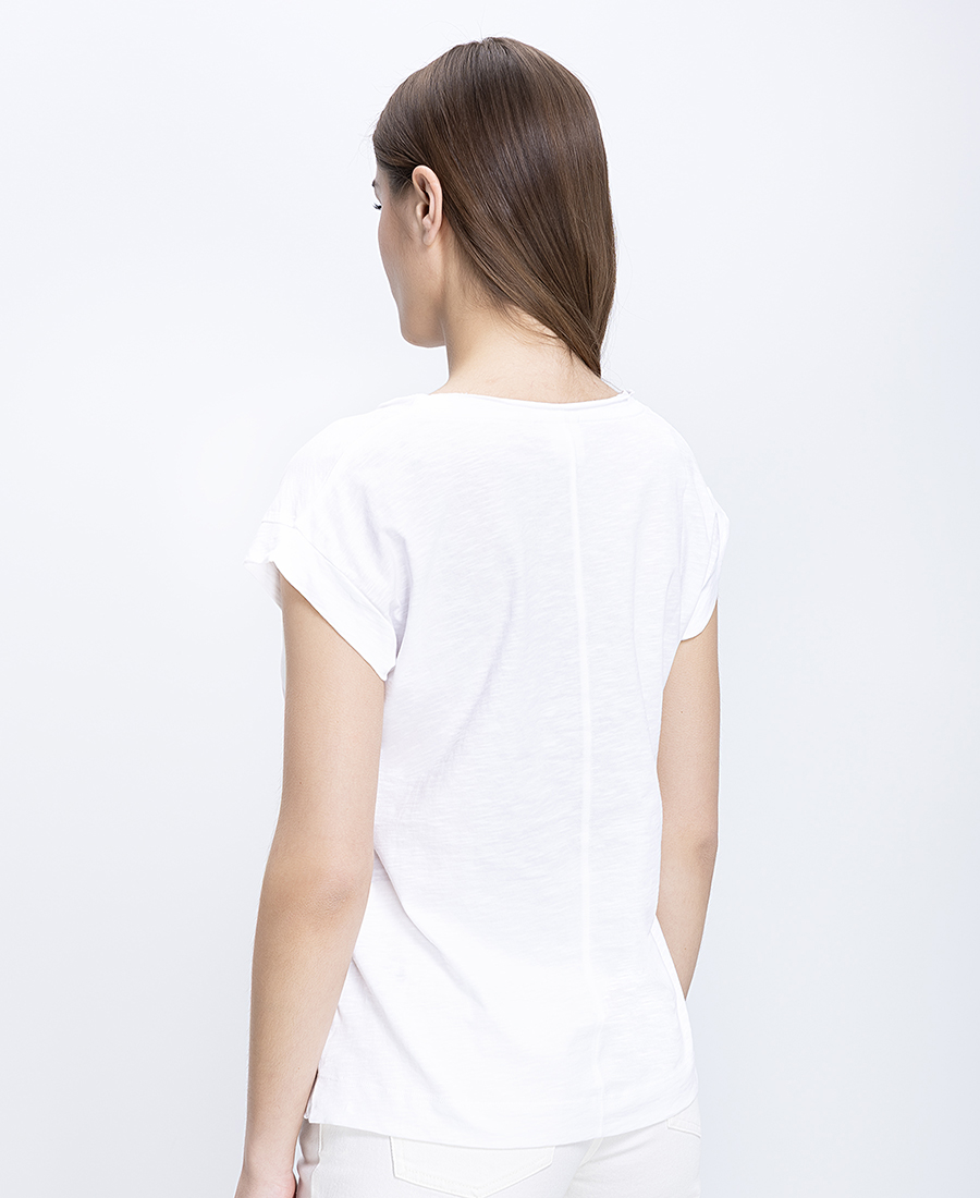 Γυναικείο Βαμβακερό T-Shirt Με Τύπωμα φωτογραφία