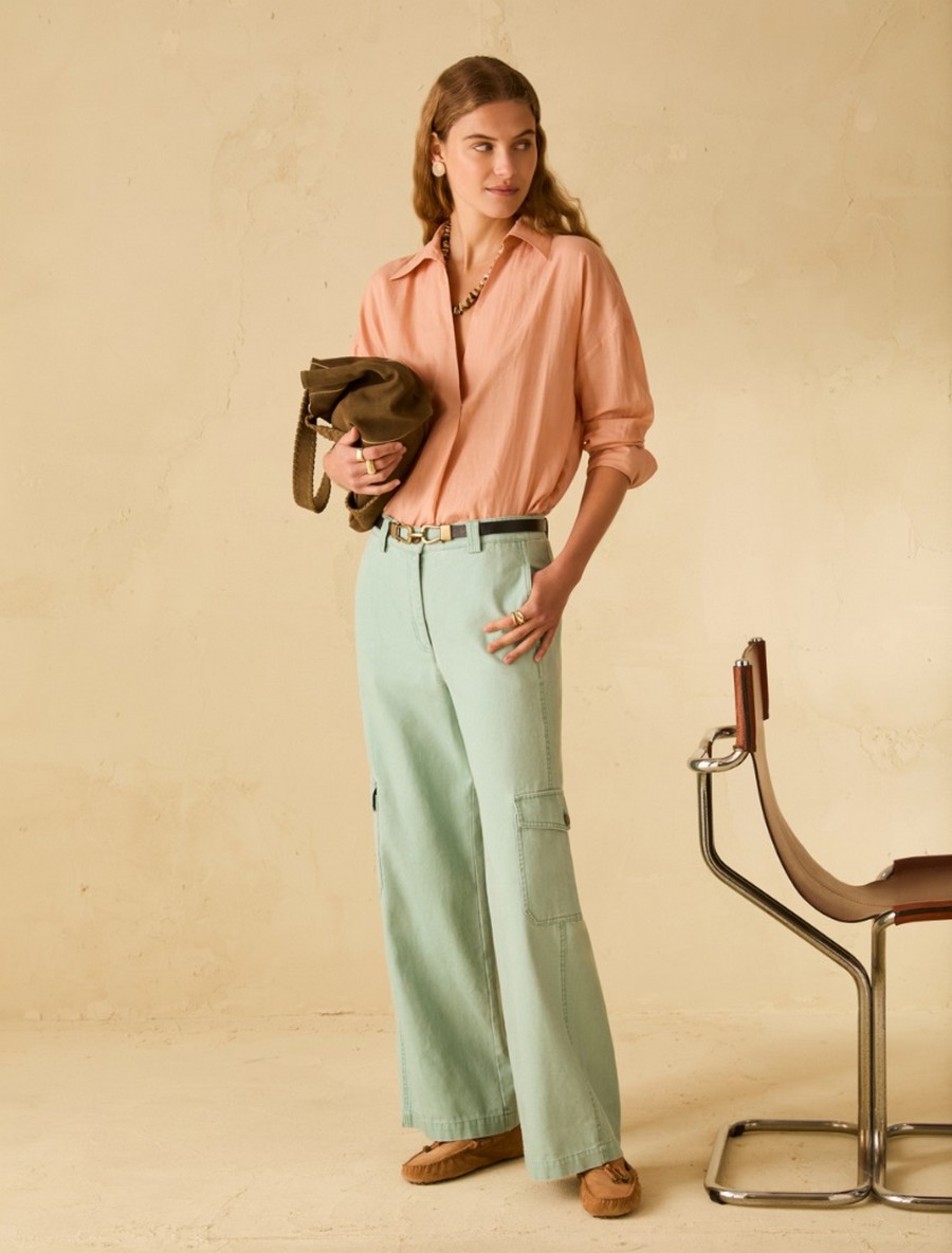 Penny Black Γυναικεία Μπλούζα Voile Με V Slit Γιακά Loose Fit