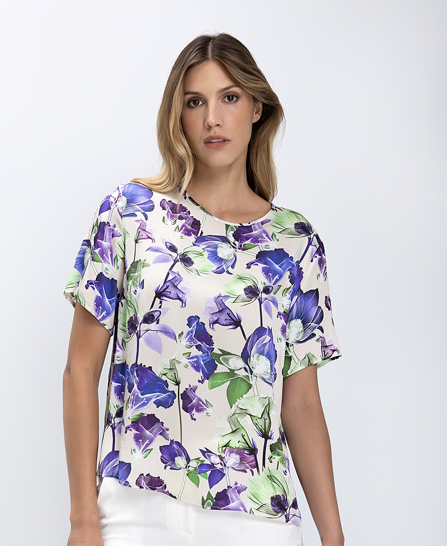 Γυναικεία Μπλούζα Με Floral Σχέδιο