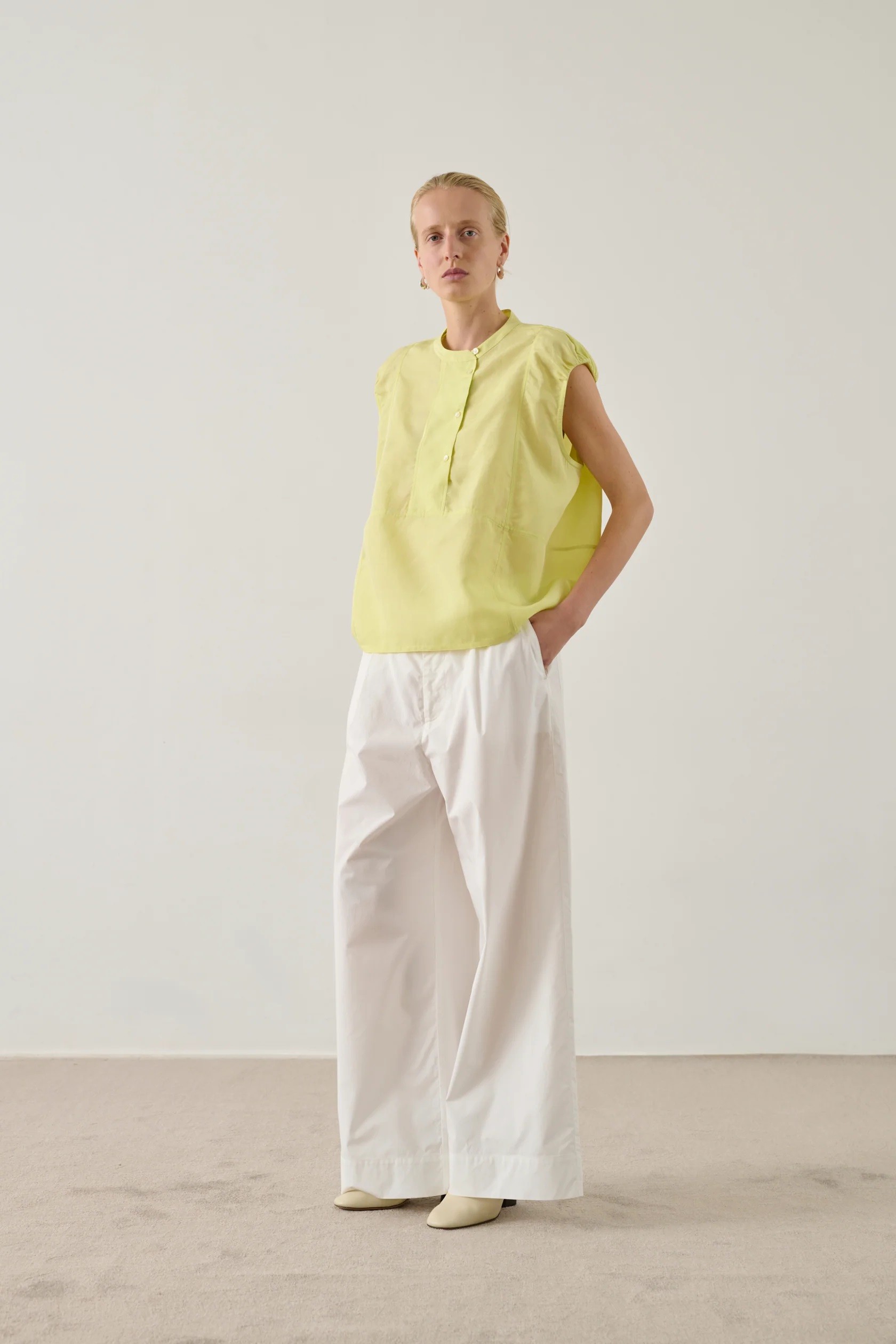 Soeur Γυναικεία Μπλούζα Βαμβακερή Με Κουμπιά Και Στρογγυλή Λαιμόκοψη φωτογραφία