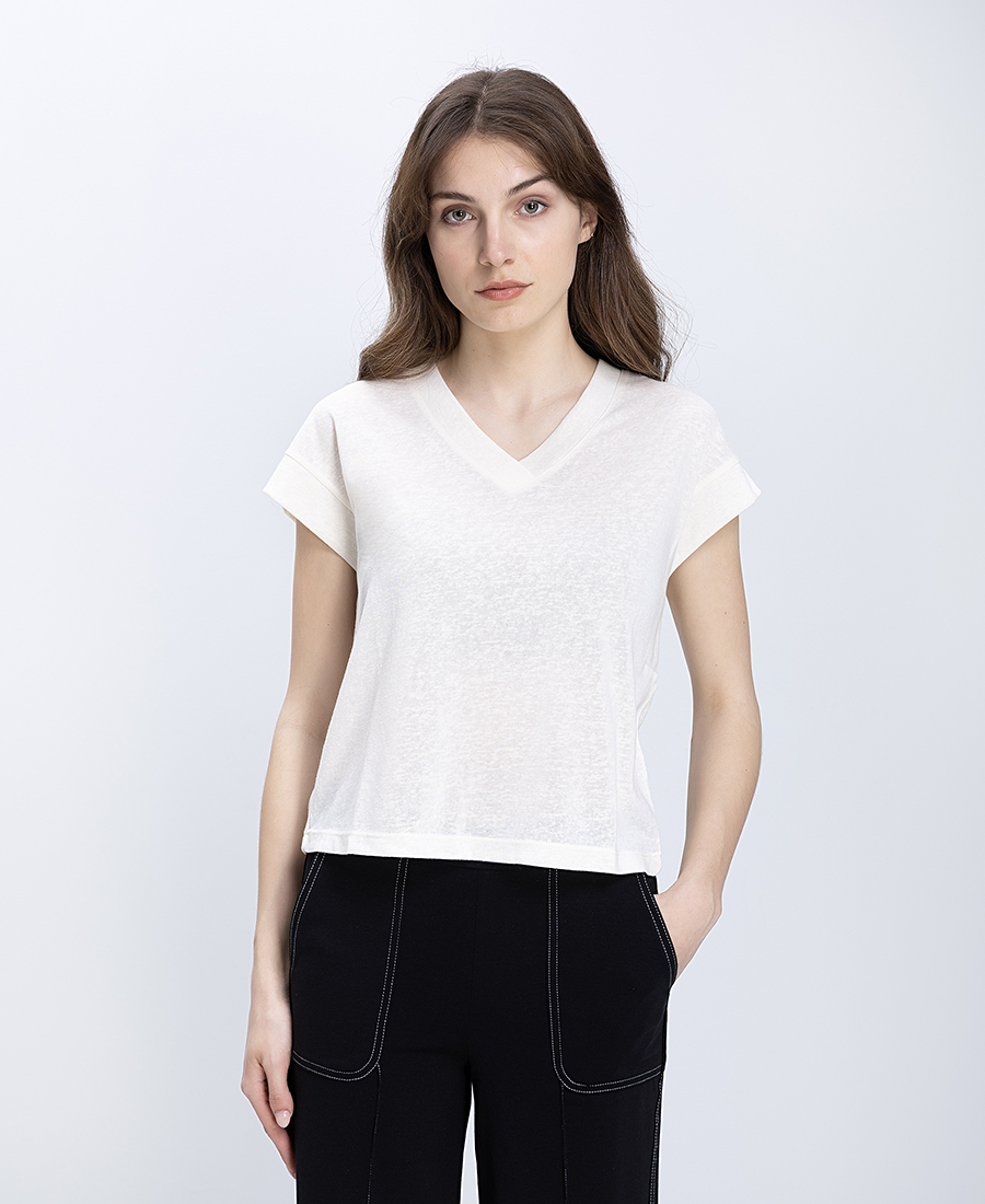 LUNA LLENA Luna Llena Γυναικεία Μπλούζα V Neck Regular Fit