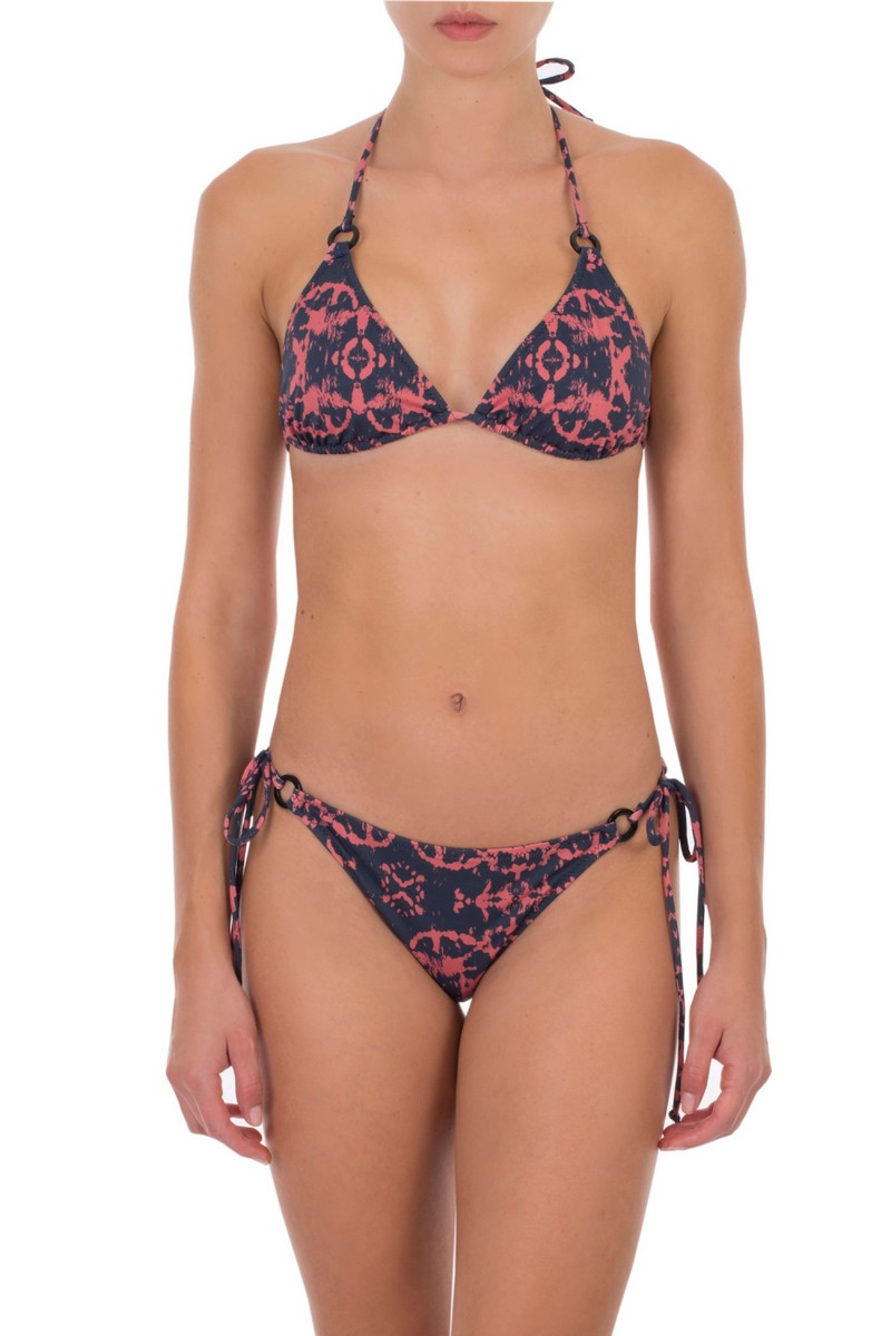 Emmanuela Swimwear Γυναικείο Μαγιό Σετ Μπικίνι Top σε Εμπριμέ Μπλε φωτογραφία