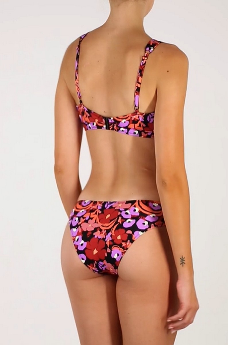 Emmanuela Swimwear Γυναικείο Μπικίνι Floral Regular Fit σε Εμπριμέ Ροζ φωτογραφία