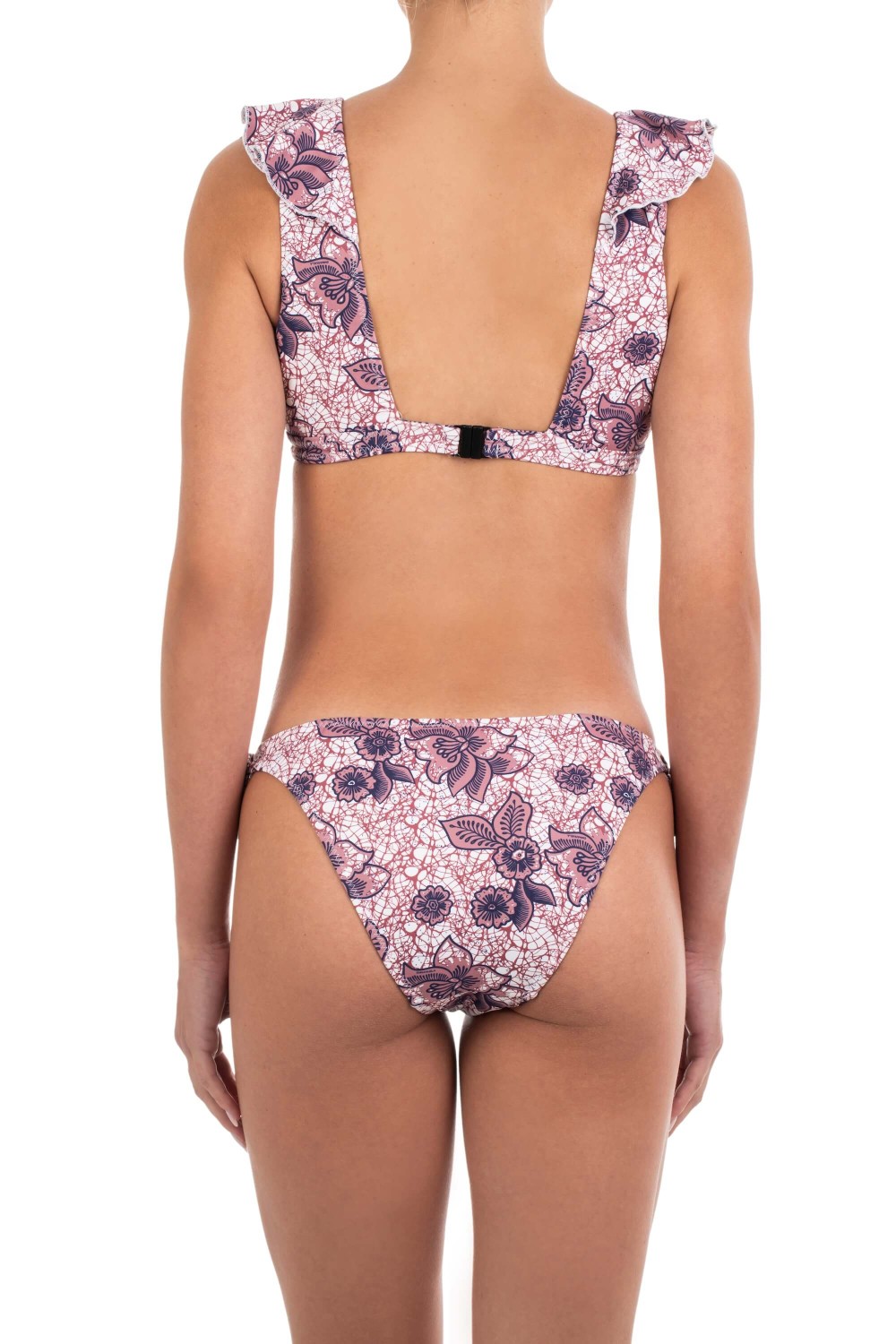 Emmanuela Swimwear Γυναικείο Μπικίνι Με Βολάν Λεπτομέρειες Και Εμπριμέ Σχέδιο φωτογραφία
