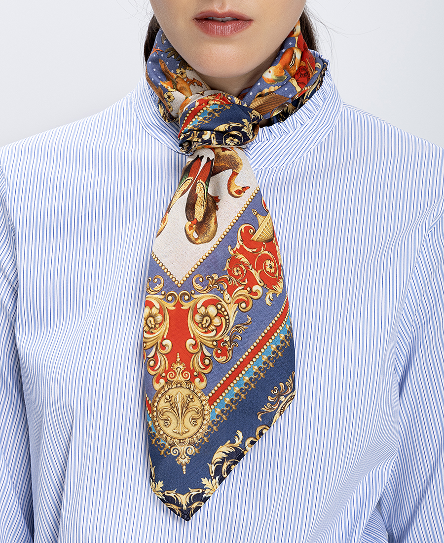 Γυναικείο Μαντήλι Σε Μπαρόκ Μοτίβο