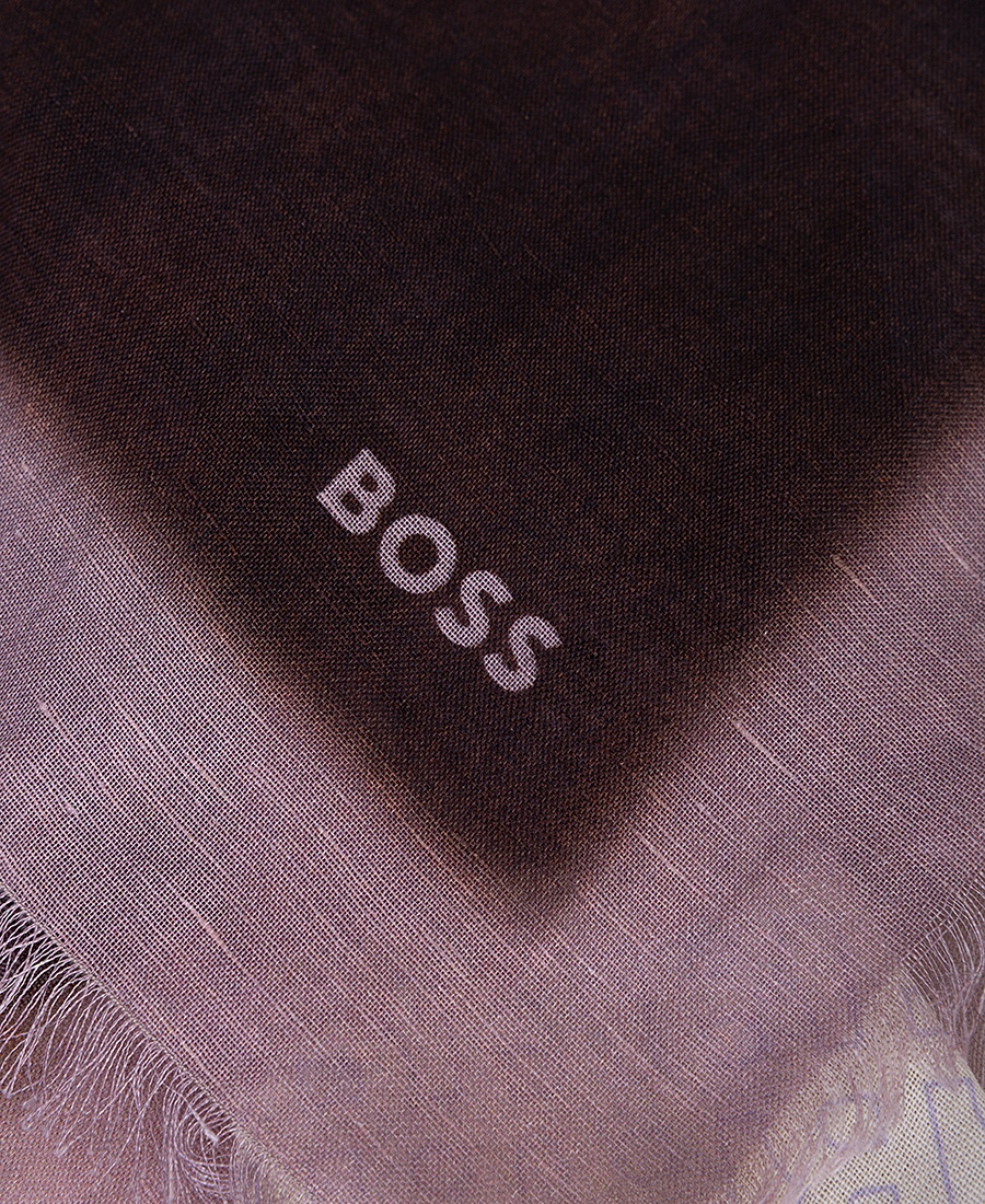Boss Γυναικείο Μαντήλι Με Degrade Σχέδιο Και Διακριτικό Logo