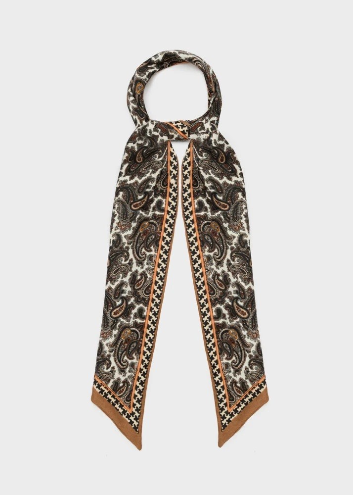 Γυναικείο Εμπριμέ Φουλάρι Mε Σχέδιο Paisley Για Smart Casual Εμφανίσεις