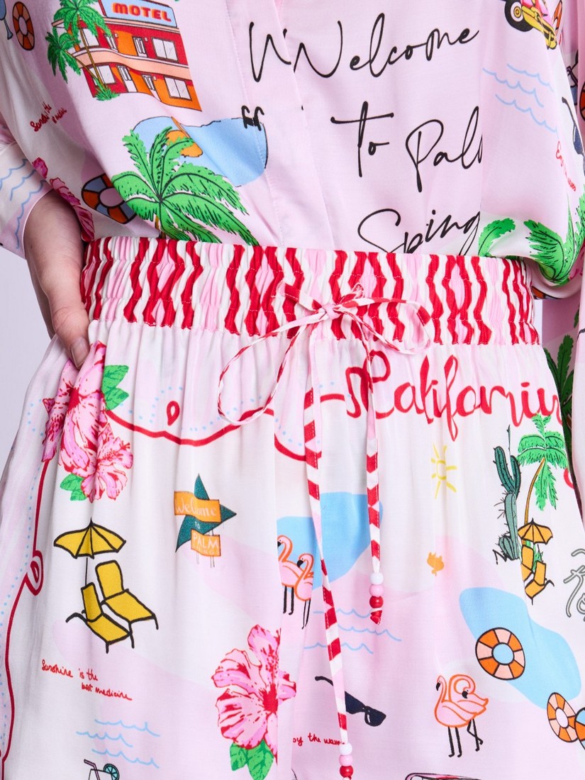 Berenice Shorts with summer print φωτογραφία