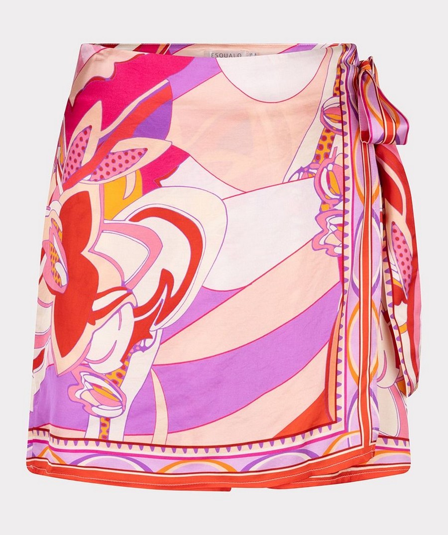 EsQualo Γυναικεία Φούστα-Σορτς με Φαρδύ Τελείωμα και Print Disco Hit Regular Fit φωτογραφία