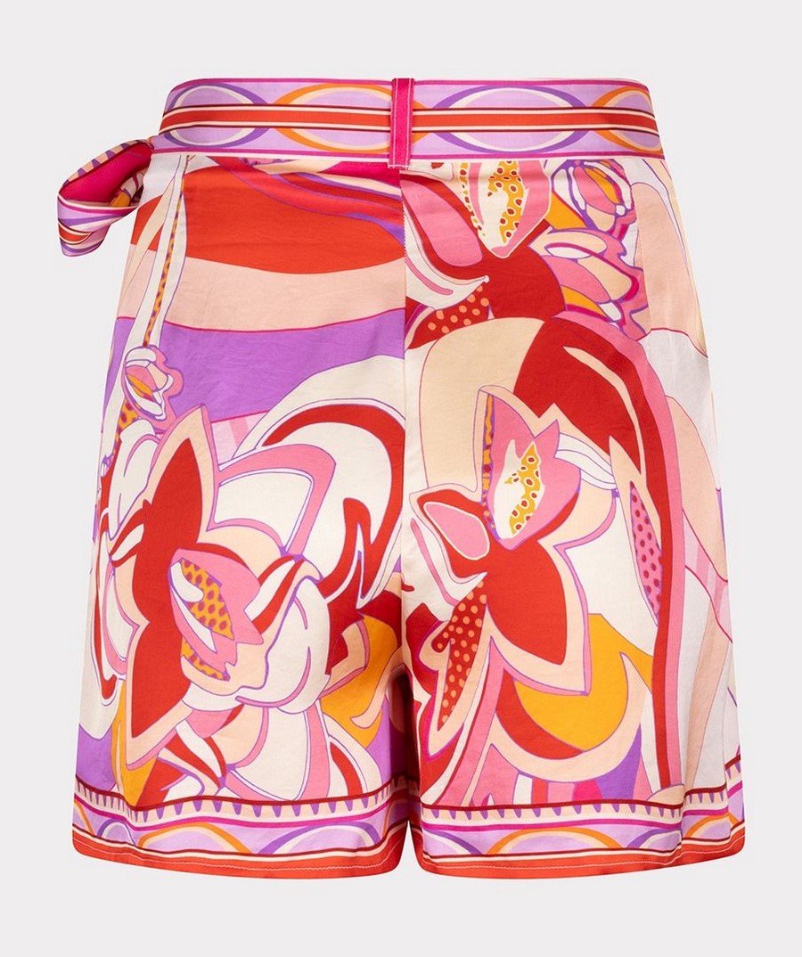 EsQualo Γυναικεία Φούστα-Σορτς με Φαρδύ Τελείωμα και Print Disco Hit Regular Fit φωτογραφία