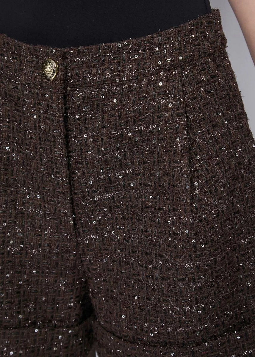 Gaudi Γυναικείο Σορτς Με Λεπτομέρειες Lurex Regular Fit φωτογραφία